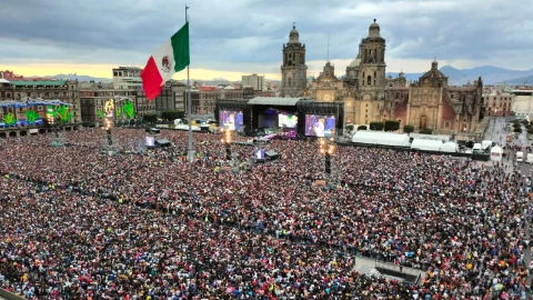artistas mayor asistencia Zócalo récord