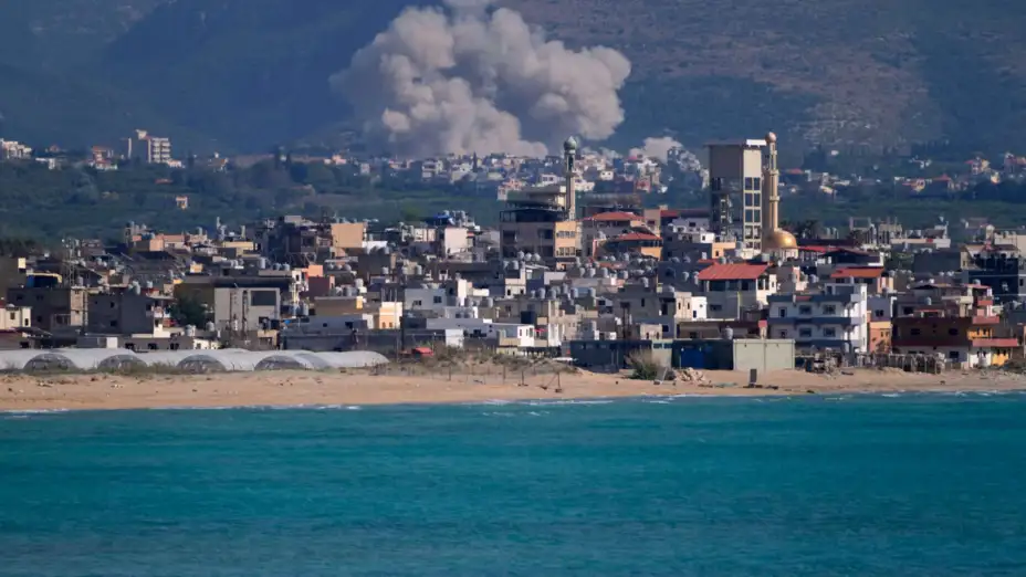 Escena en Qlaileh, Líbano, tras un ataque israelí.