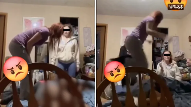 Las imágenes generaron indignación entre usuarios por las amenazas pronunciadas durante la agresión