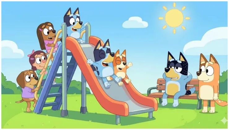 Bluey y Peppa Pig