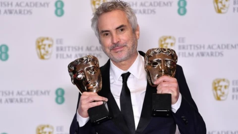 Alfonso Cuarón en premios Bafta/ Foto: Especial