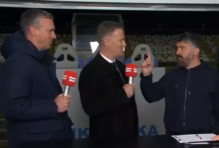 Gennaro Gattuso encara a analista ¡en plena transmisión en vivo!