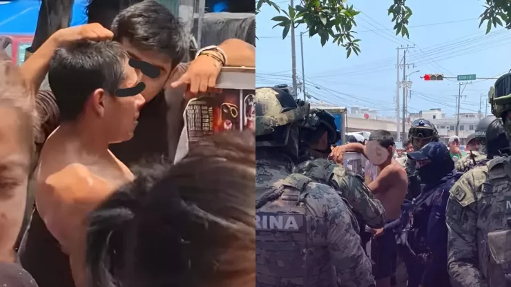 Por acoso a menor, amarran a sujeto en Veracruz puerto