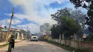 Se registra incendio de cabañas en Tulum