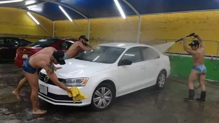 Autolavado en Veracruz.