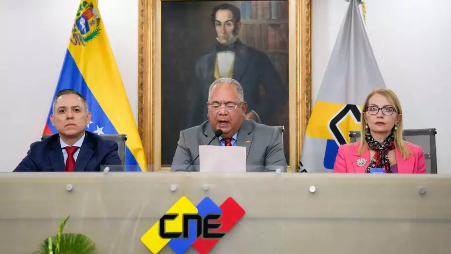 Miembros del Consejo Nacional Electoral de Venezuela.