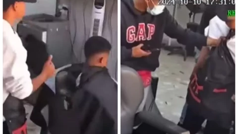 Ladrón realiza robo descarado en Hidalgo; asalta con cuchillo a barbero tras corte de cabello| VIDEO