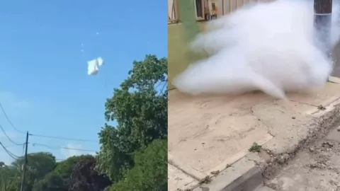 Video de la nube en la banqueta en Tijuana y nubes cayendo del cielo