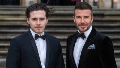 Brooklyn Beckham y David Beckham