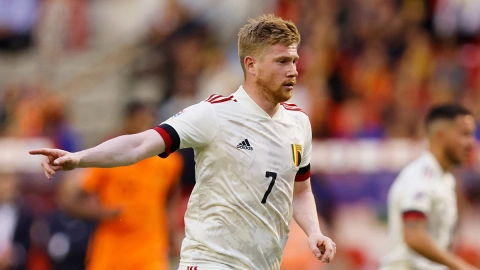 Kevin De Bruyne con la selección de Bélgica