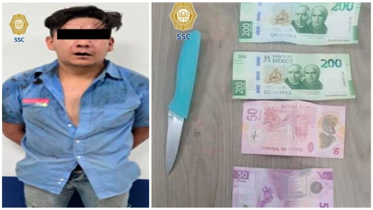 Hombre fue detenido por un asalto a una estética en Coyoacán.