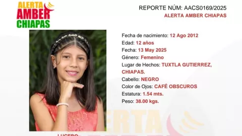 Lucero Figueroa Alerta Amber Chiapas