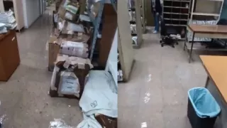 Clínica del IMSS veracruz inundada