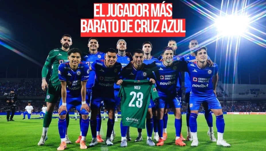 Pocos sabían que este es el jugador más barato de Cruz Azul y su valor es sorprendente