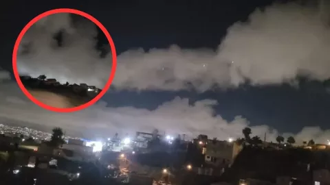 Extrañas luces en el cielo de Tijuana el 27 de abril durante la noche