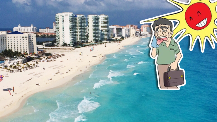 ¡Ve por agua! Esta será la hora de MÁS CALOR en Cancún este 22 de febrero de 2026.webp