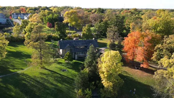 una pintoresca y bonita imagen de la hermosa comunidad que habita en este lugar de Illinois