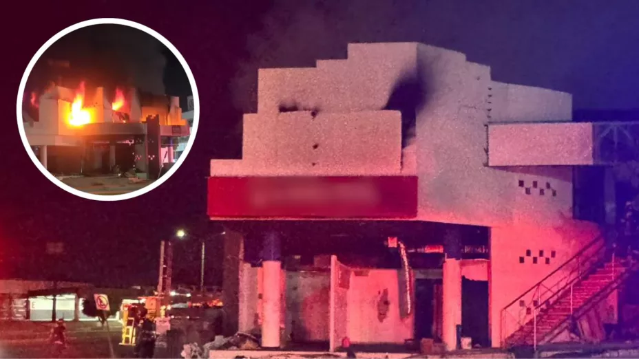 Incendio en edificio abandonado en Culiacán