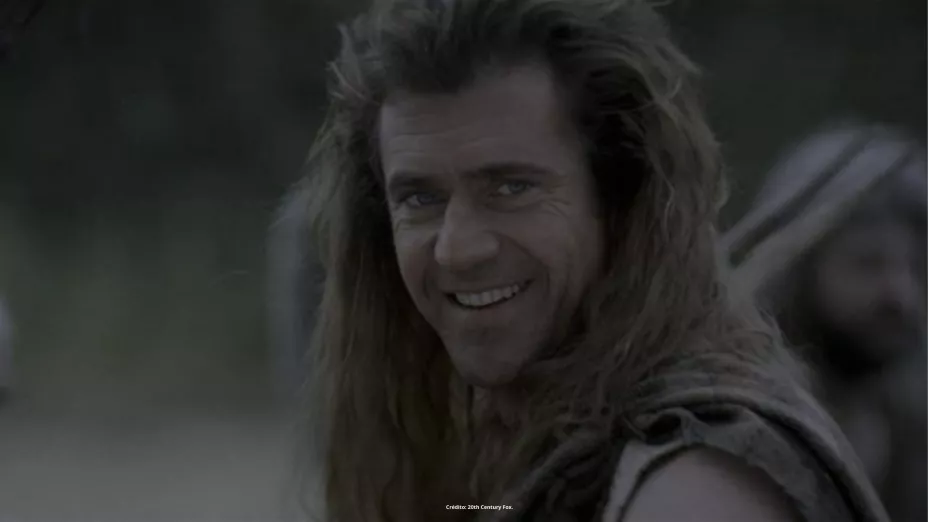 Escena de la película Corazón Valiente (Braveheart) con Mel Gibson por Azteca 7.