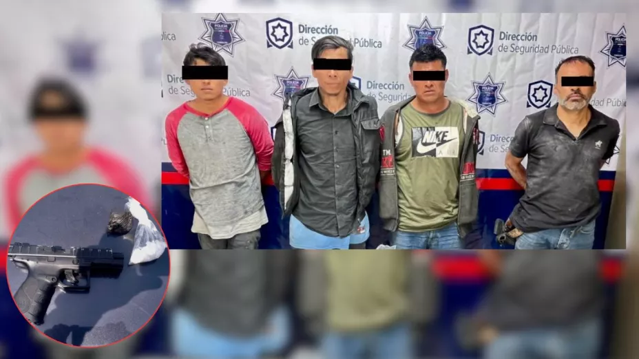 Torreón Cuatro detenidos por presunta portación de droga y réplica de arma