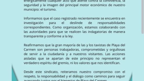 VIDEO: Exhiben a taxistas en Playa del Carmen por hostigara conductor de aplicación
