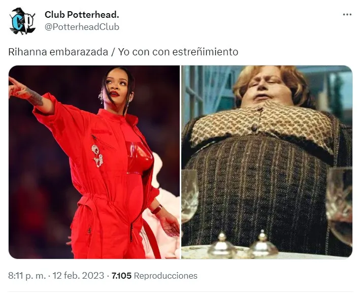 Super Bowl LVII: Los mejores memes que dejó el show de Rihanna