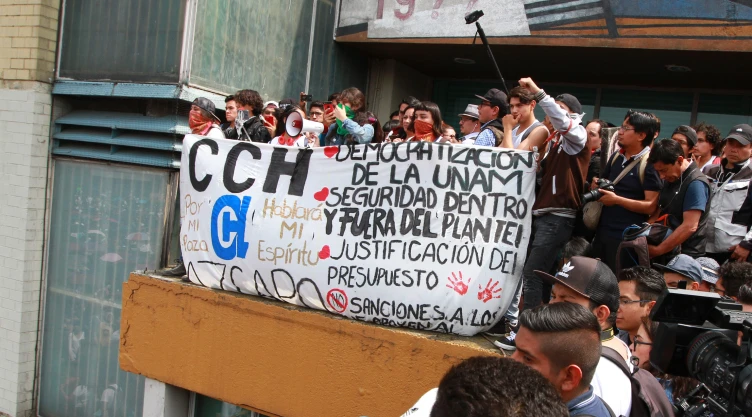 Estudiantes del CCH de la UNAM