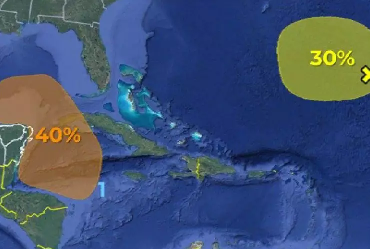 Evolución de los ciclones tropicales que están cerca de Yucatán
