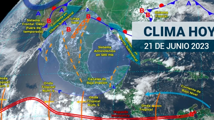 ¿En qué estados lloverá? Así será el clima en México este 21 de junio