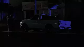 Camioneta baleada en la Gabriel Leyva