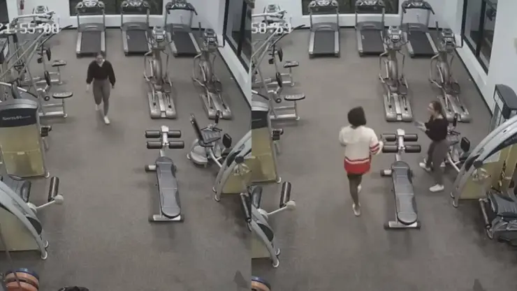 ¡Aterrador! Mujer se enfrenta a su atacante en un gimnasio (VIDEO)