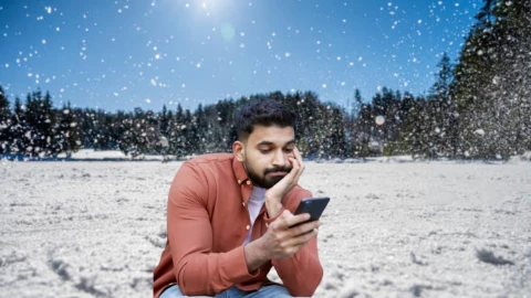 Esta es la forma correcta de decir cuando cae nieve