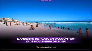 Banderas de playa en Cancún Hoy 15 de noviembre de 2025.webp