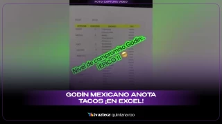 Godín mexicano anota el encargo de los tacos en Excel y se vuelve viral en redes sociales