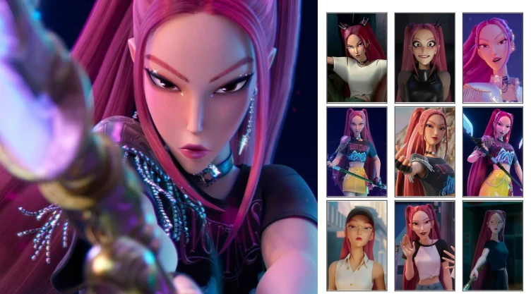 4 Photocards de Mira de Kpop Demon Hunters para personalizar tu mochila como toda una fan de las Guerreras Kpop