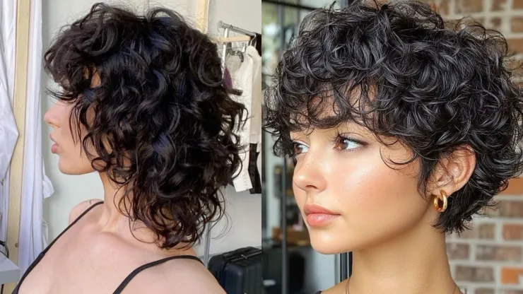 Curly Bob y bixie suave