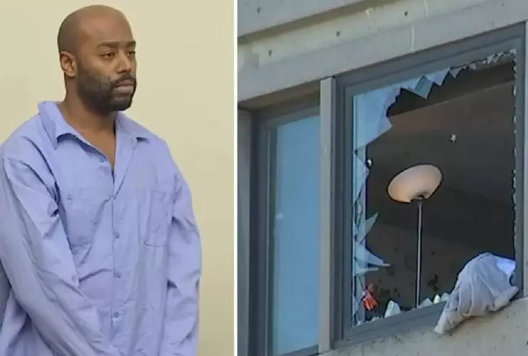 Quiso escapar de policía, saltó de edificio y se atoró con sus calzones