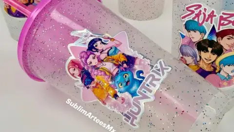 Ideas para decorar tus vasos de las K-Pop Demon Hunters
