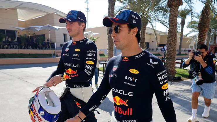 Max Verstappen y Checo Pérez