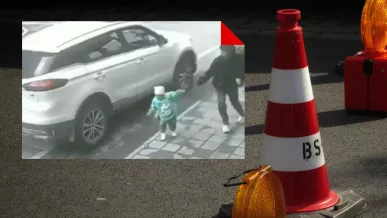  Niño atropellado en la cabeza en China 