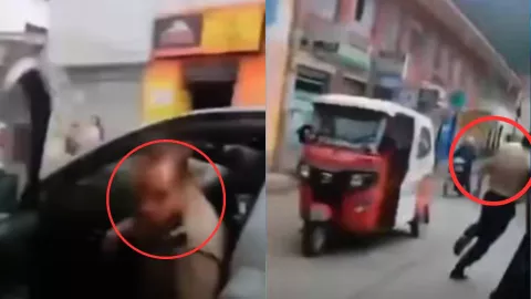 VIDEO | Captan a policía comiéndose billetes tras ser sorprendido extorsionando a un hombre; eran casi 82 mil pesos