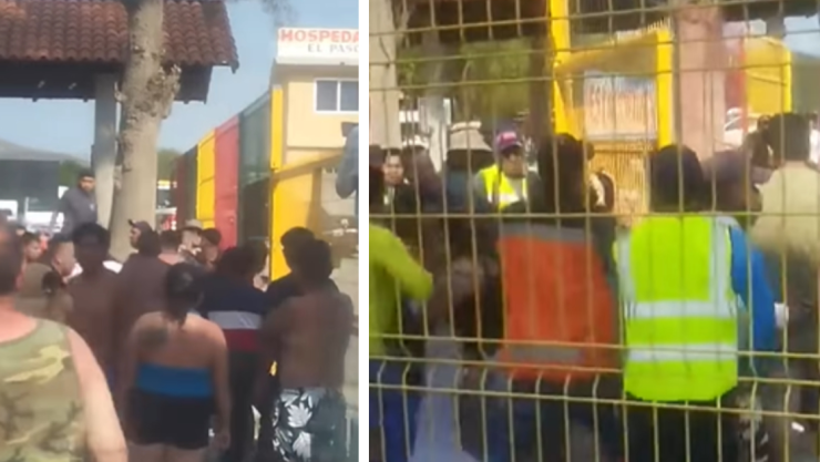 ¡En plena Semana Santa!, Se arma campal en balneario