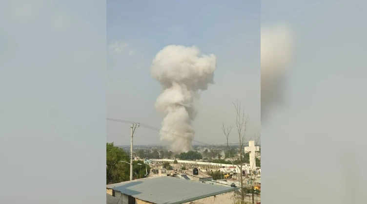 Supuesta explosión en Tultepec.