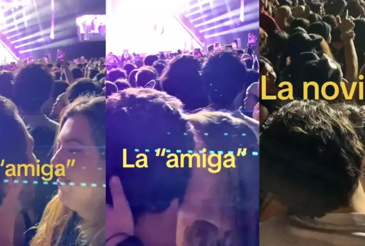 Joven intenta BESAR al novio de su AMIGA en pleno concierto