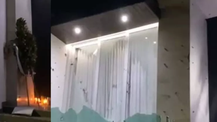 Casa baleada en Culiacán