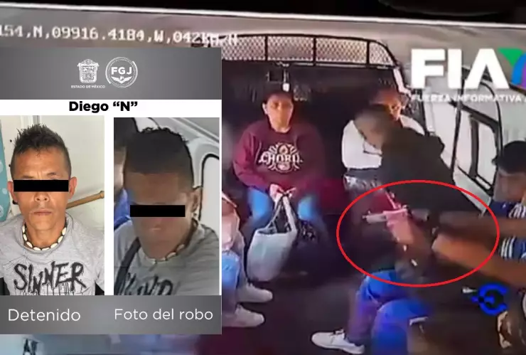 Las autoridades recuperaron mochilas robadas a los pasajeros.