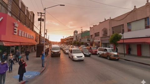 Transporte publico de Tijuana en San Valentín
