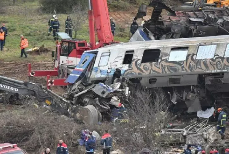 choque de trenes en Grecia