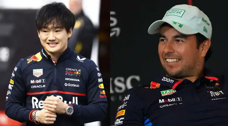 Checo Pérez le dio consejos a Yuki Tsunoda Fórmula 1