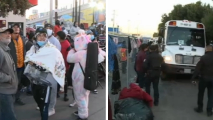 migrantes desalojados El Chaparral